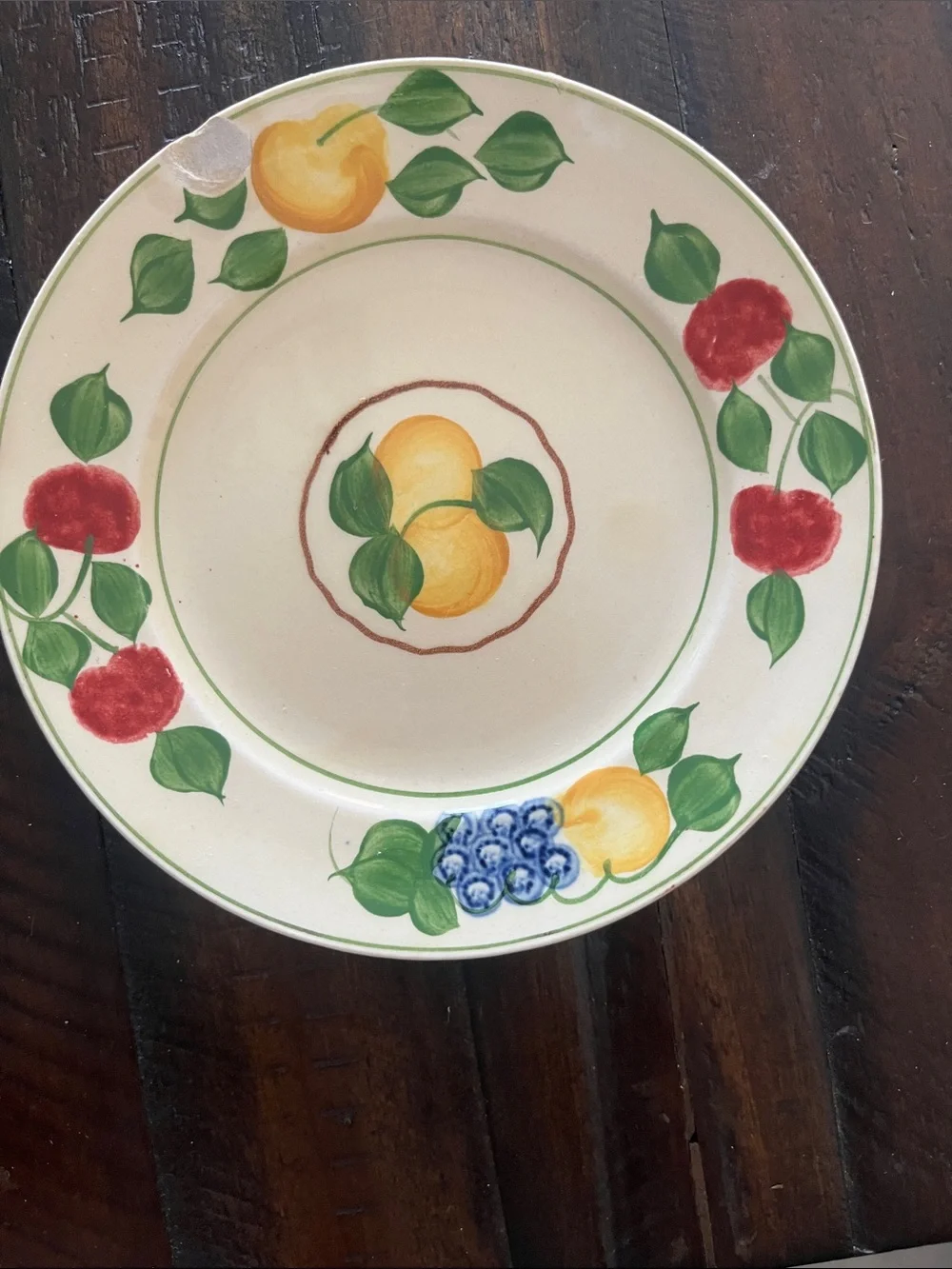 Adams Royal Ivory Fruit Motif Dinnerware Vintage 1920’s Fruit Design RD 67389